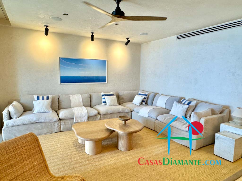 Real Diamante Del Mar Casa Palapas - Sala de televisión 3